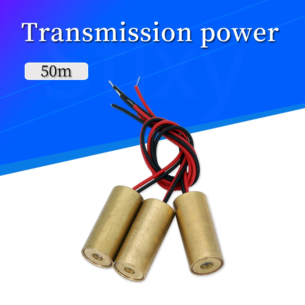 Laser Head 650nm 9mm 3V 50mW Laser Cross Diode Module Red Copper Head