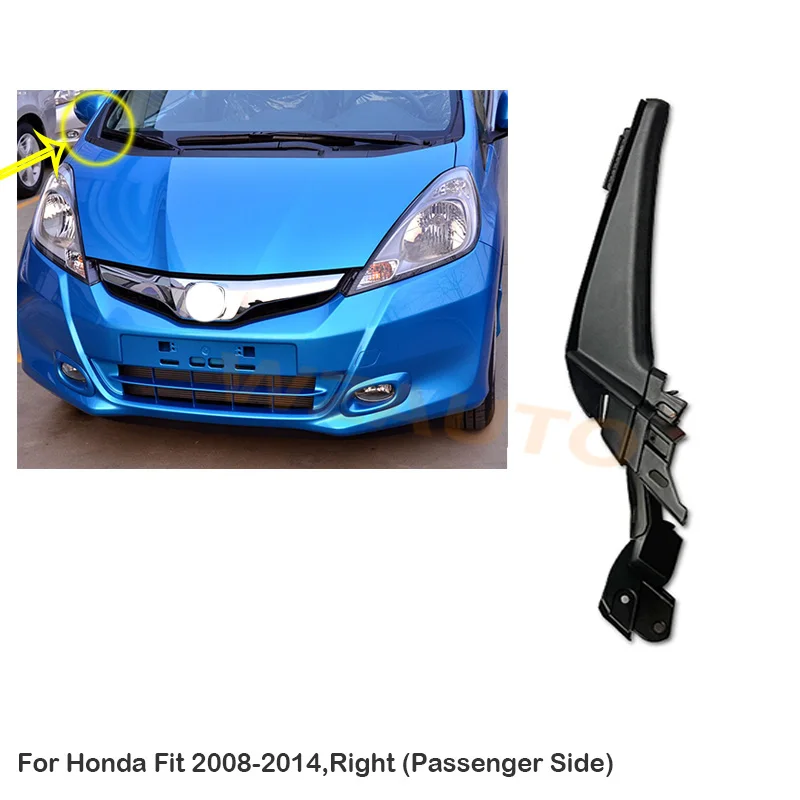 Hood Hinge Cover Panel For Honda Fit 2009-2014 Pair Of Hood Hinge Covers For Honda Fit 2009-2014 | Windscreen Side Panel Covers Front Hood Panel Cover - Foto 4
