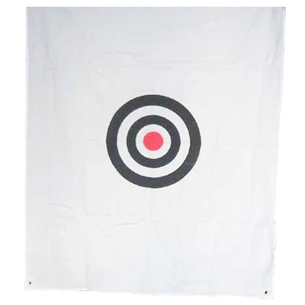 

Golf Target Hitting Net Chipping Professional Indoor Targeting Practicing White Portable Cloth with Ball