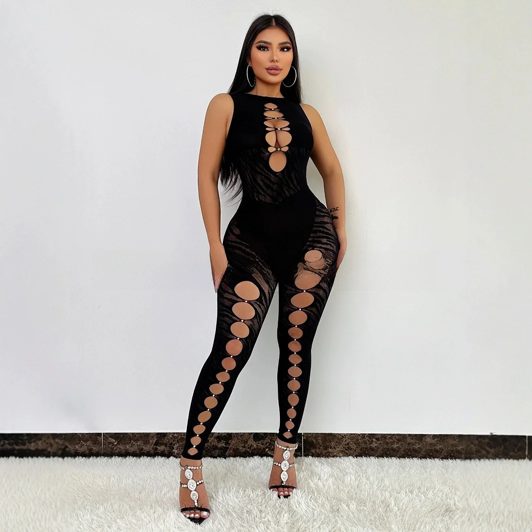 Sexy Strapless Hollow out Waist Baring Triangle Women's One Piece Outfit Wear Nylon High Elasticity Street Style Spring Summer