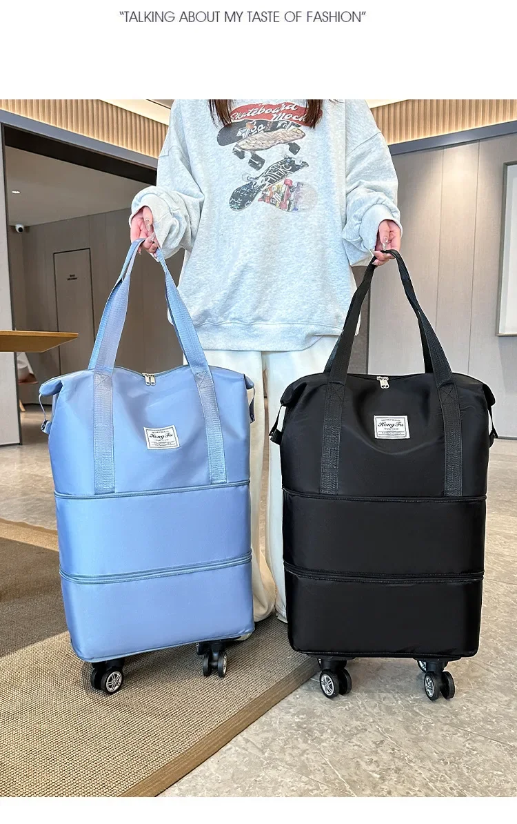 Universal Wheel Student Business Trip Waiting For Birth Storage Bag Waterproof Expandable Duffle Bag Travel Large Capacity