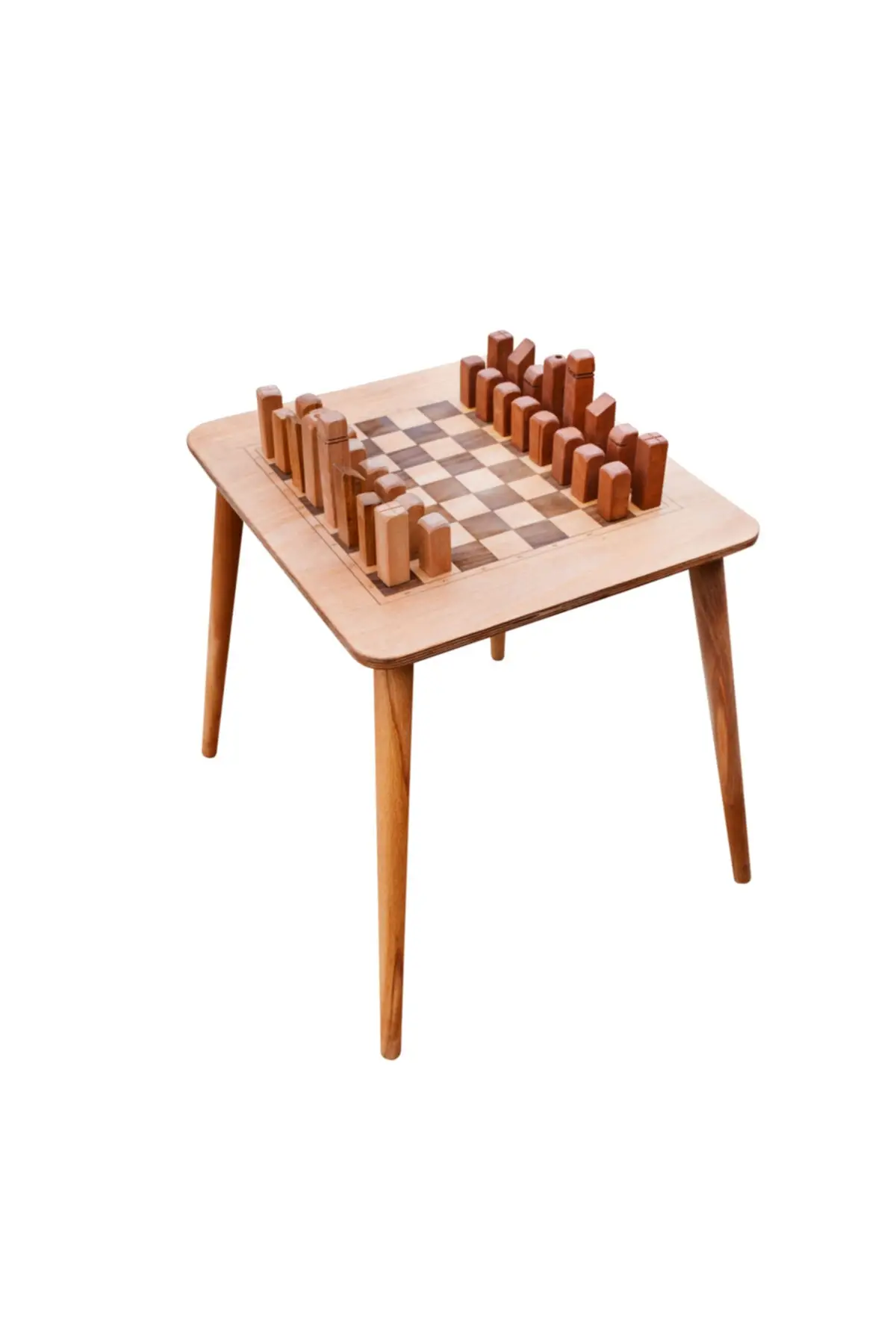 Wooden Laser Pattern Custom Design Chess Table Set Toys Painting Board Table Art Educational Entertainment Tools For Kids