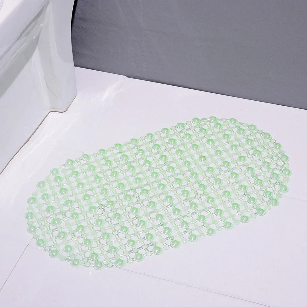 PVC Anti-Slip Shower Mat with Suction Cups - Soft Massage Bathroom Accessory