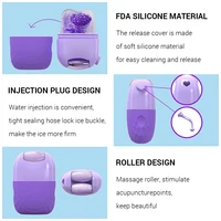 2 In 1 Ice Face Roller Ice Cube Beauty Massage Silicone Mold For Eye Puffiness Facial Roller Shrink Pores Skin Care Beauty Tool 4