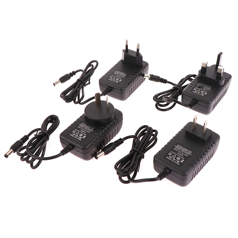 

12V2A Power Supply AC/ DC Power Adapter For Security CCTV Camera System NVR DVR Converter US/ EU/UK/AU Plug Charger Adapter