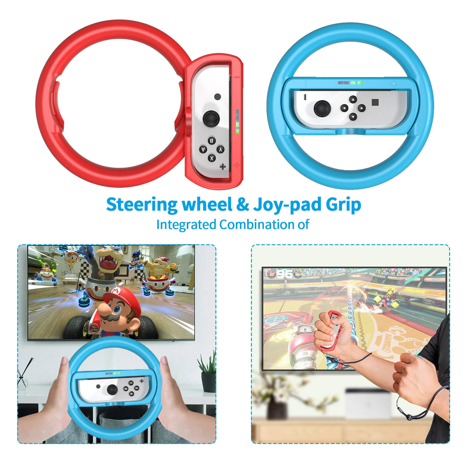 10-in-1 Sports Suit for Nintendo Switch,Including Handle,Steering Wheel Handle,Sky Sword Charging Seat,Small Handle Wrist Strap