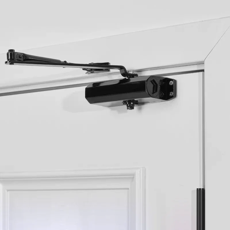 Hydraulic er Automatic Door Closer 25KG To 85KG Adjustable Speed Positioning Door Closing Equipment Metal Spring er door closer