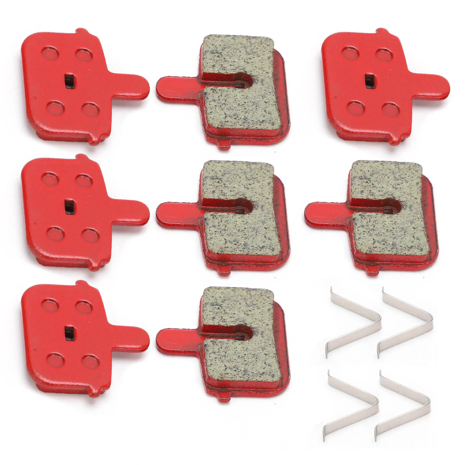 Brake Pads Resin Semi‑Metal Braking Replacement for Electric Vehicle Mountain Bike Cycling Brake Pads