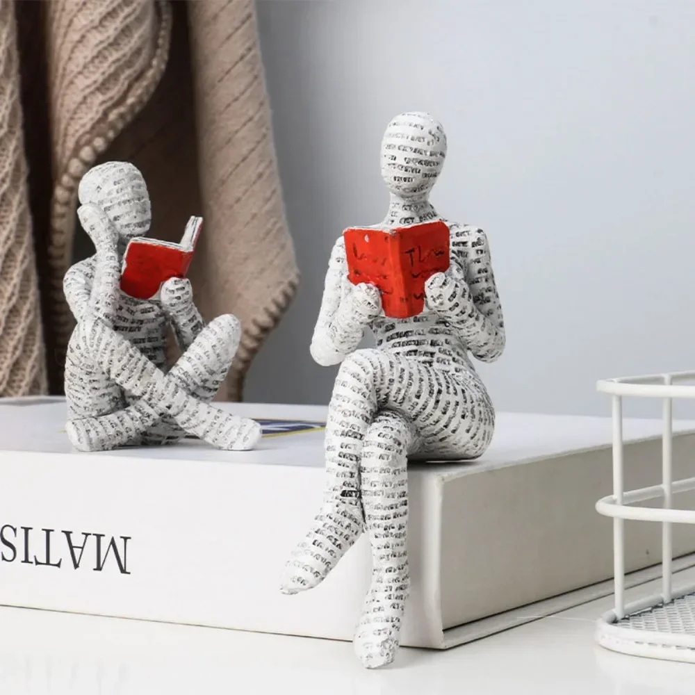 Crafts Read about Small Character Design Resin Abstract Home Decorations Fashionable Bookshelf Decorations Home Decor Figurines 5