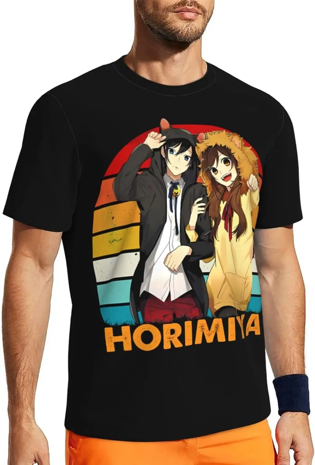 

Anime Horimiya T Shirt Man's Summer O-Neck Tops Casual Short Sleeves Tee