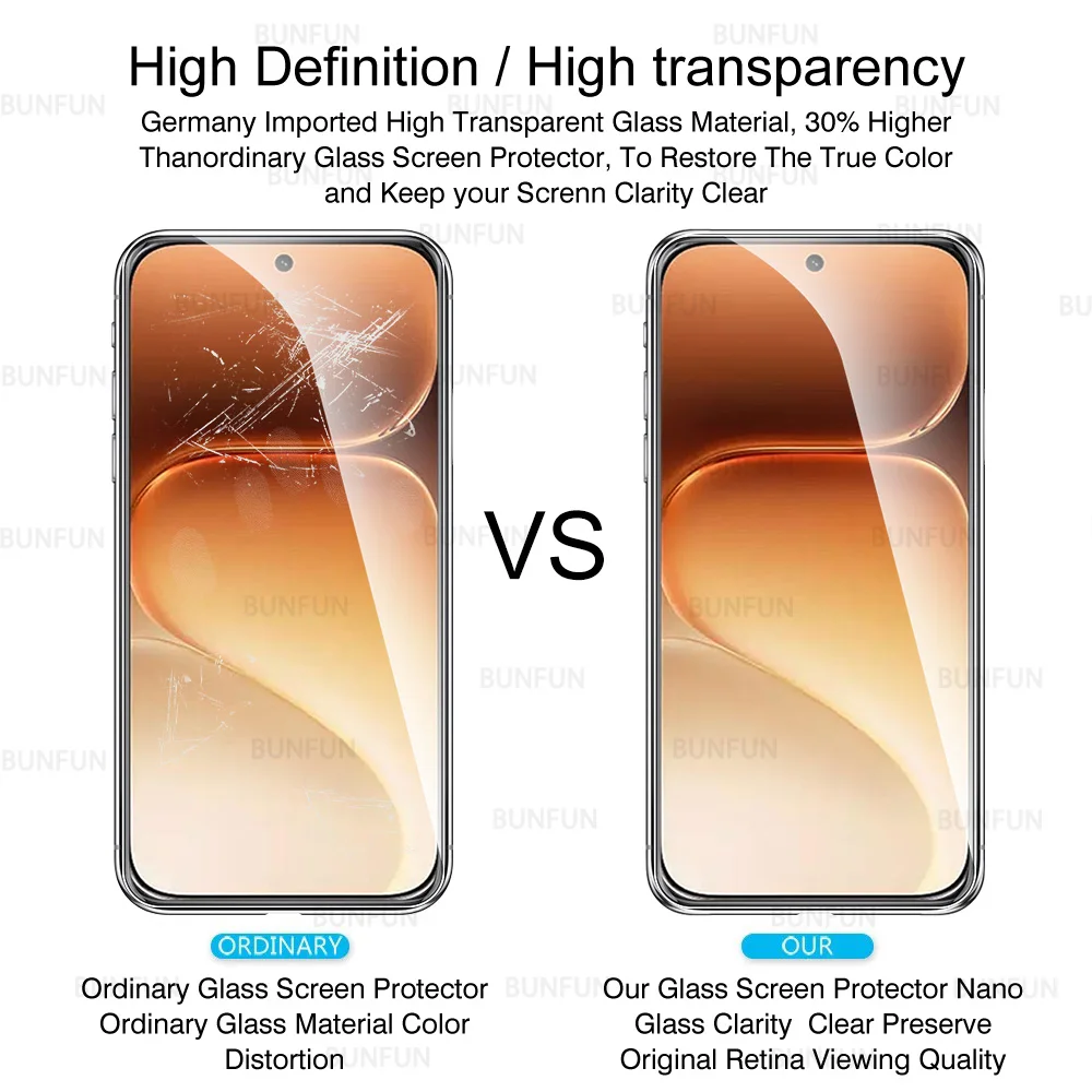 4-Pack Tempered Glass Screen Protector Case