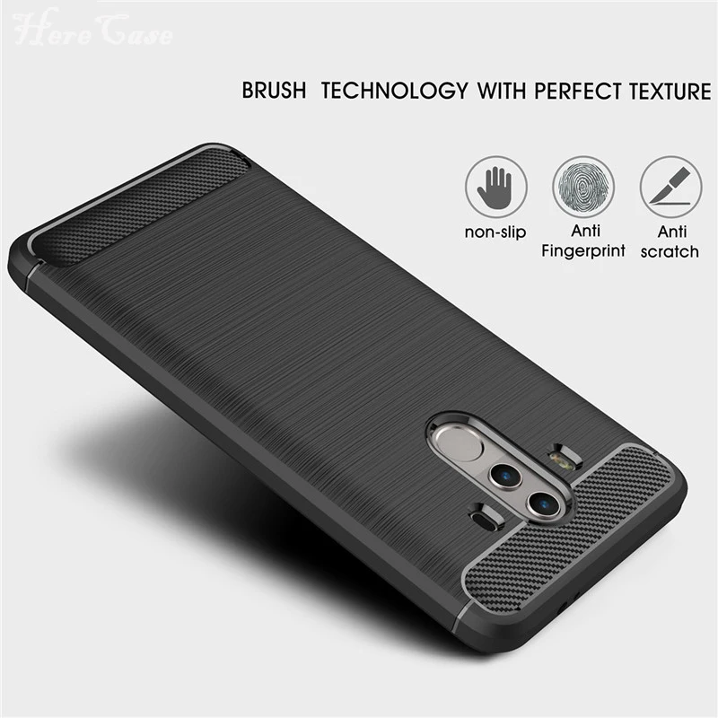 Shockproof Silicone Brushed Style Phone Case, 6-Inch