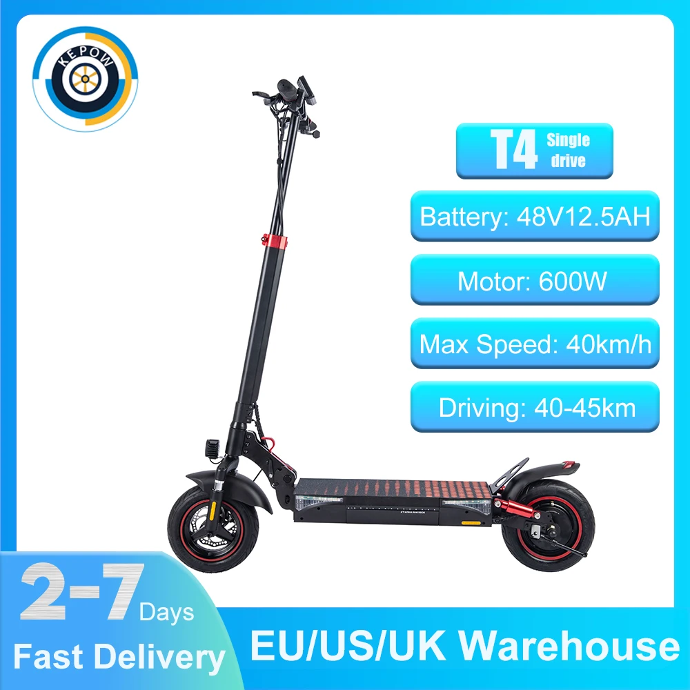 Kepow T4 Electric Scooter Adults 10inch Antiskid Off Road Pneumatic