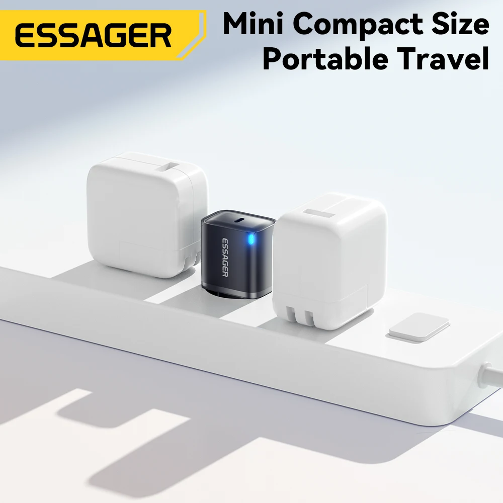 Essager Mini 20W USB Type C Charger PD Fast Charging for iPhone 16 15 14 Pro Quick Charge 3.0  Mobile Phone Charger for Samsung