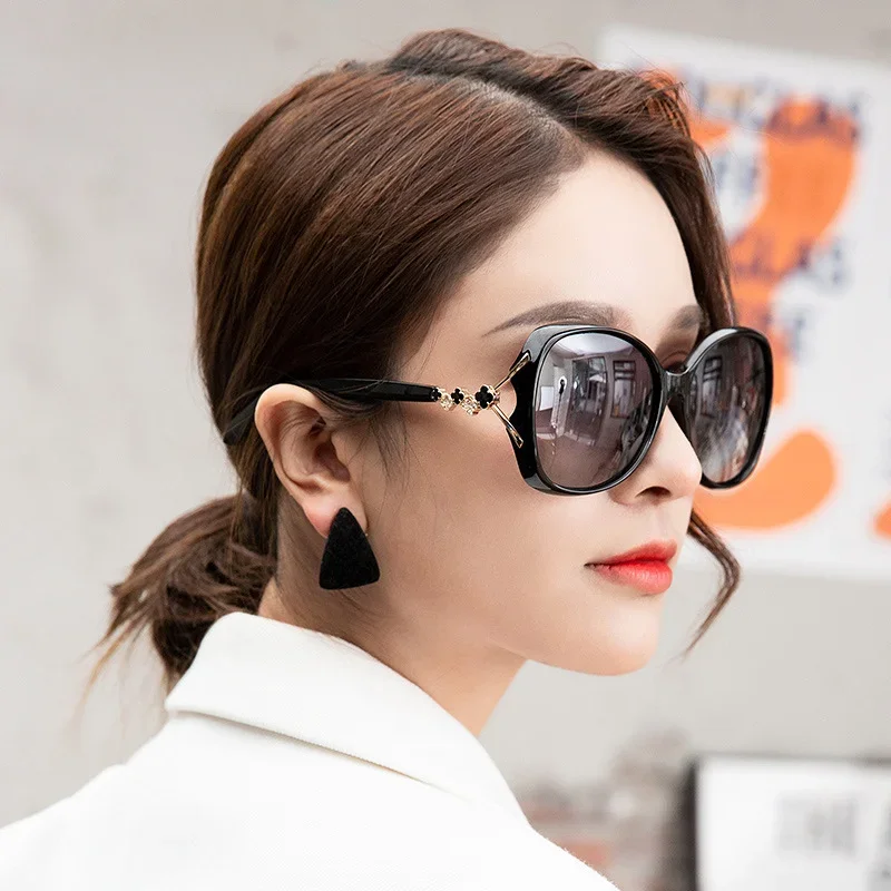 

-75 -100 Myopia Sunglasses Diamond Polarized Women's Sunshine Glasses Hyperopia Customized Prescription Glasses