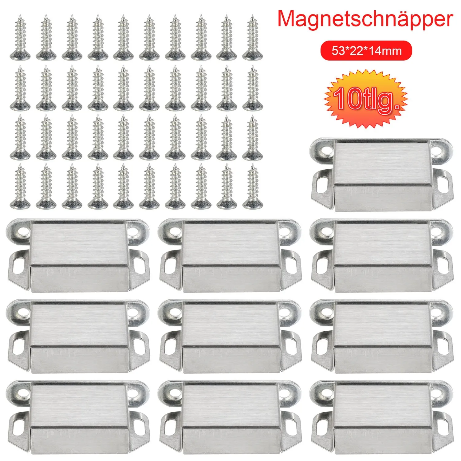 10pcs 201 Stainless Steel Extremely Strong Magnetic Door Magnet Furniture Magnet 12KG New Household Part