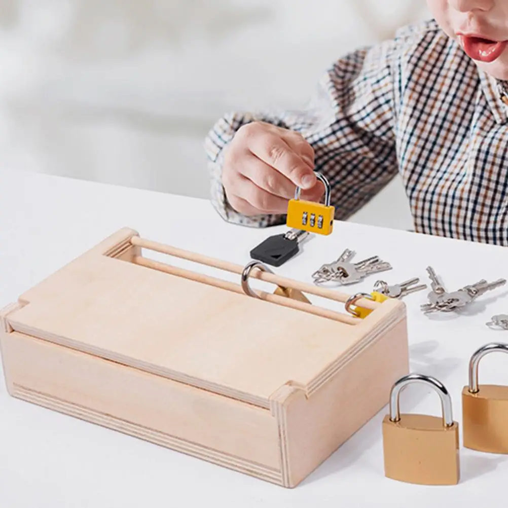 Keys and Locks Learning Toys Early Education Holding Box Educational Child Toddler