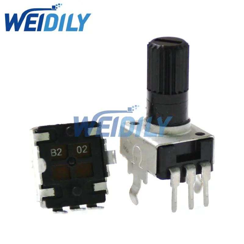 RV09 Vertical 12.5mm Shaft Long 1K 2K 5K 10K 20K 50K 100K 1M 9Type 3Pin Seal Rotary Potentiometer 10PCS adjustable resistor rotary potentiometer