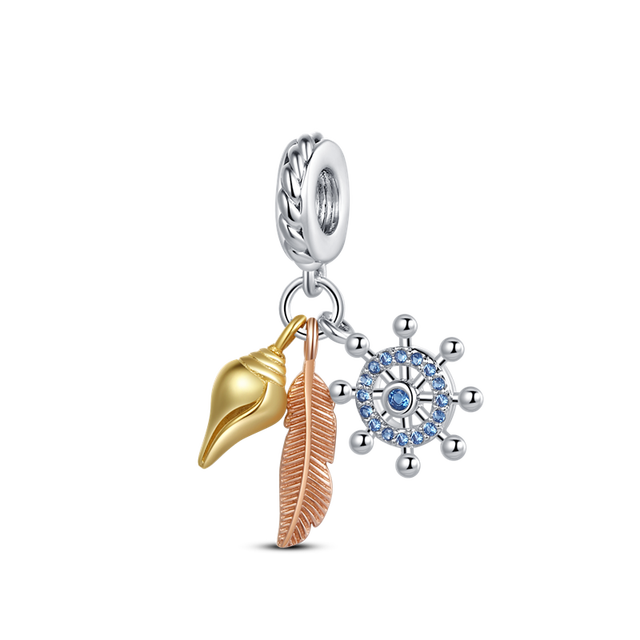 Sterling Silver New charm Fit Original Pandora charm bead Pendant trunk Charm Bracelet Necklace Trinket Diy Women Jewelry