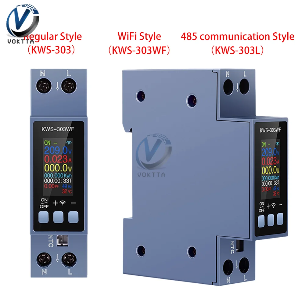 KWS-3030.96InchTFTColorScreen8-in-1Multi-functionACMeterVoltageCurrentTesterWiFiPowerMeterAC85~290V0~40A-AliExpress1420