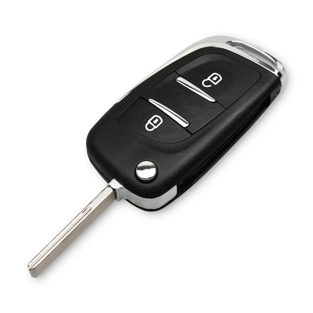 Car Key Shell Remote Flip Folding For Peugeot 107 207 307 307S 306 407 807 Partner VA2/HU83
