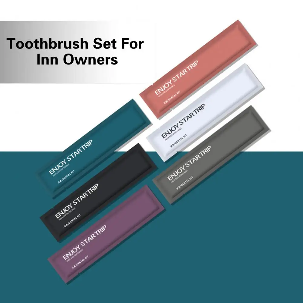 Disposable Toothbrush Set Bulk Pack Disposable Travel Toothbrushes for Hotels Camping Soft Bristles Dental Care Kit for Guests