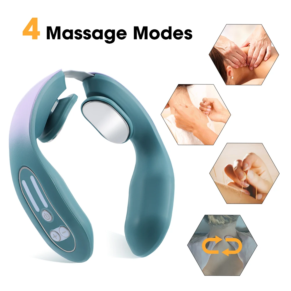 6 Heads Smart Electric Neck and Back Pulse Massager - Wellspines