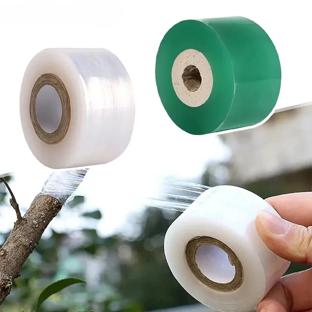 PE Grafting Tape Film Self-adhesive Garden Tree Plants Seedlings Vine Tomato Grafting Accessories Stretchable 2/3/4cm Width grafting tape