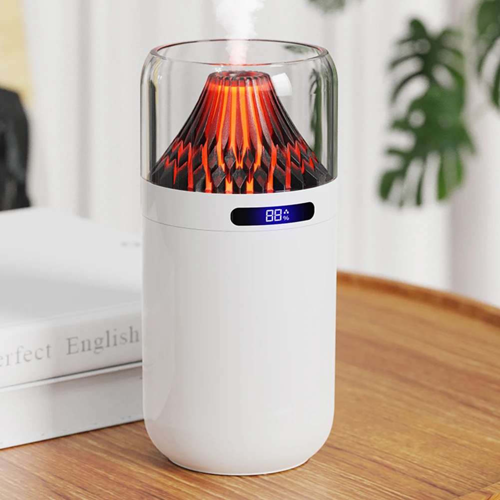 Volcano Air Humidifier with Colorful Night Light Car Mist Spray Maker Volcano Humidifier Diffuser for Auto Interior Decoration