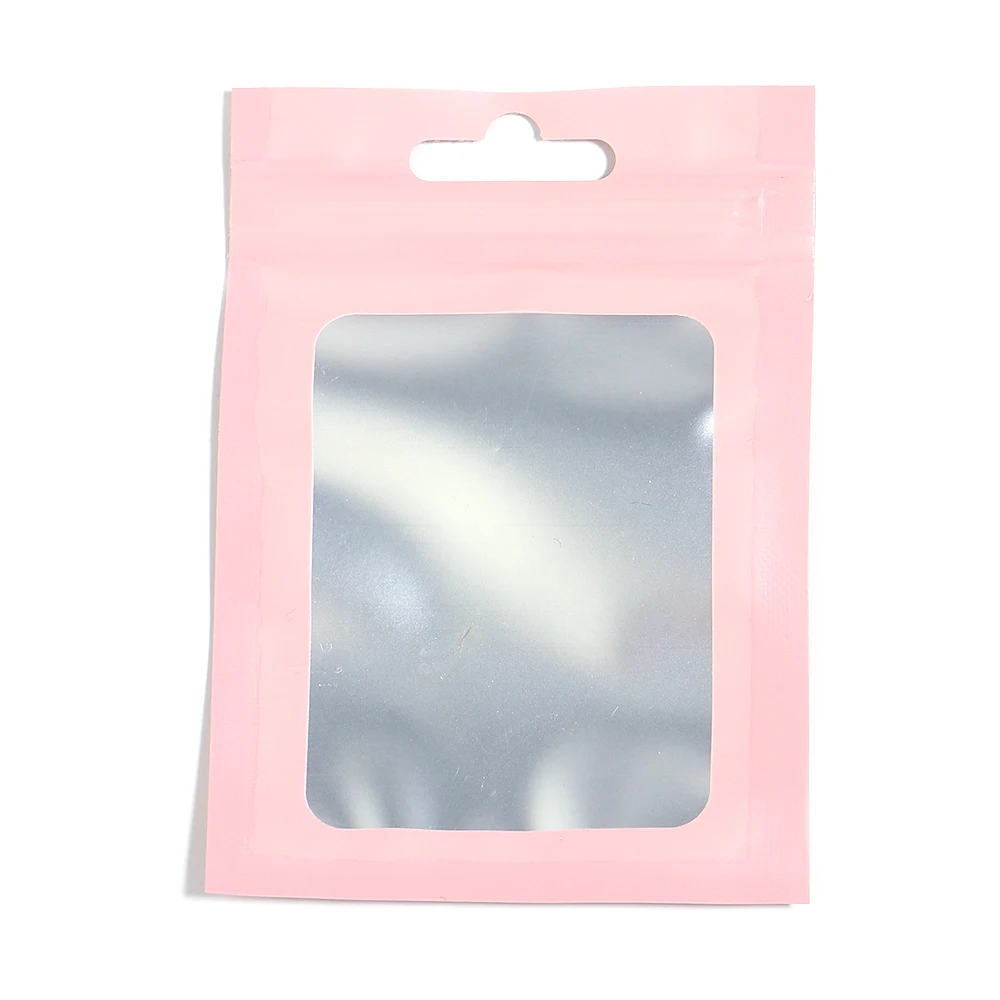 1pc Self-sealing Bag Laser Color Candy Packaging Bag Jewelry Plastic Zip  Lock Plastic Bags