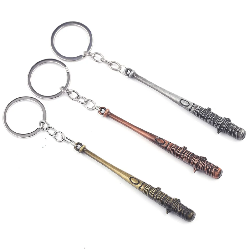 The Walking Dead Keychain Metal Negan Bat Keyrings Women Bag Pendant ...