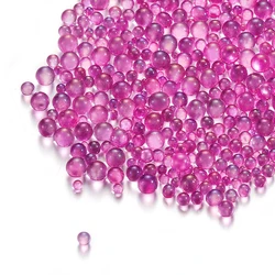100g Mini Bubble Glass Beads for Resin Art and DIY Crafts (Rose Red)