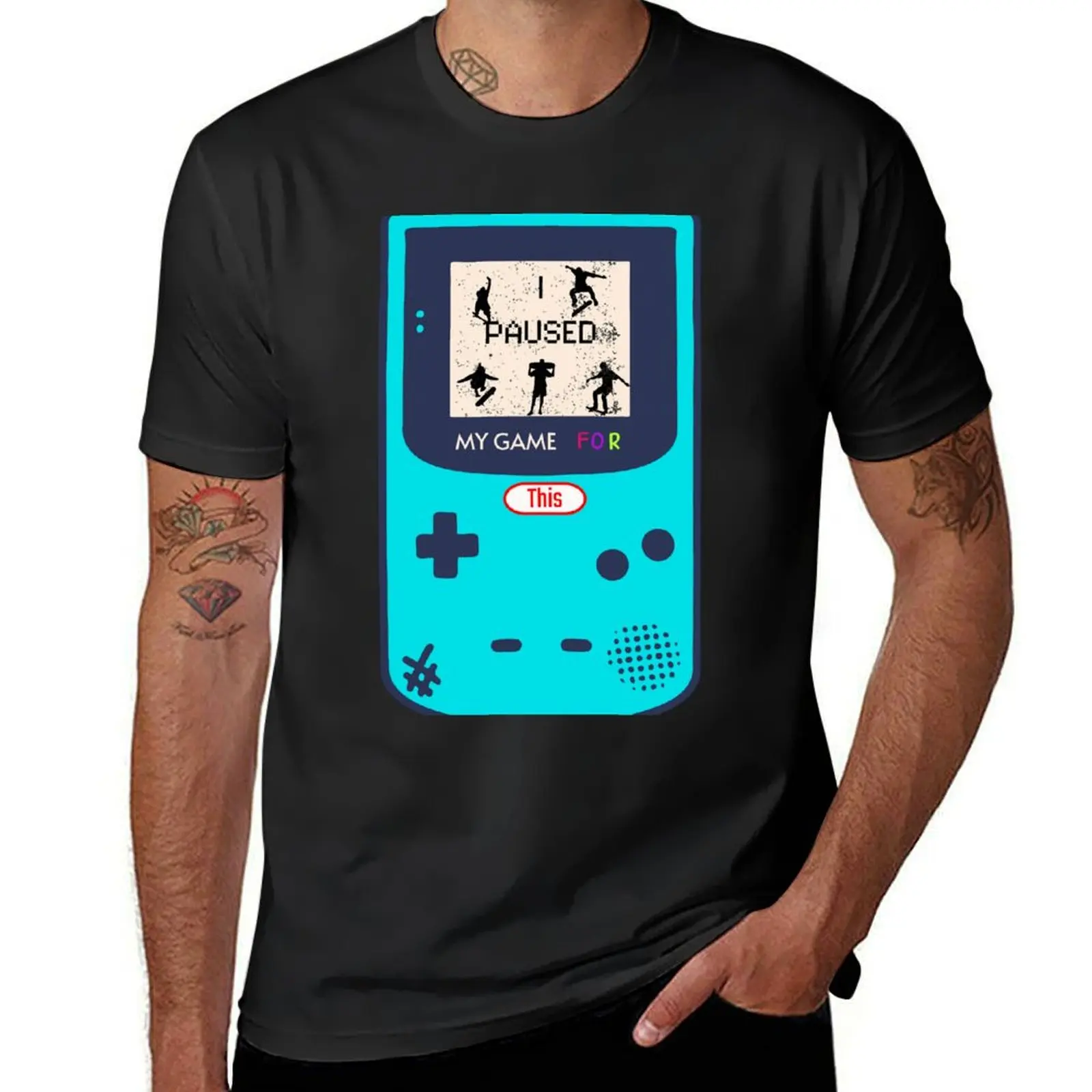 

Paused my game for this T-Shirt blanks summer tops graphics mens t shirts