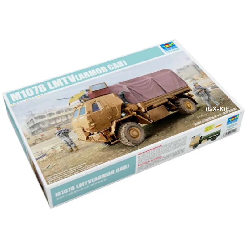 

Trumpeter 01009 1/35 US M1078 LMTV Cargo Tactical Truck W/ Armor Cab Military Car Gift Toy Plastic Assembly Building Model Kit