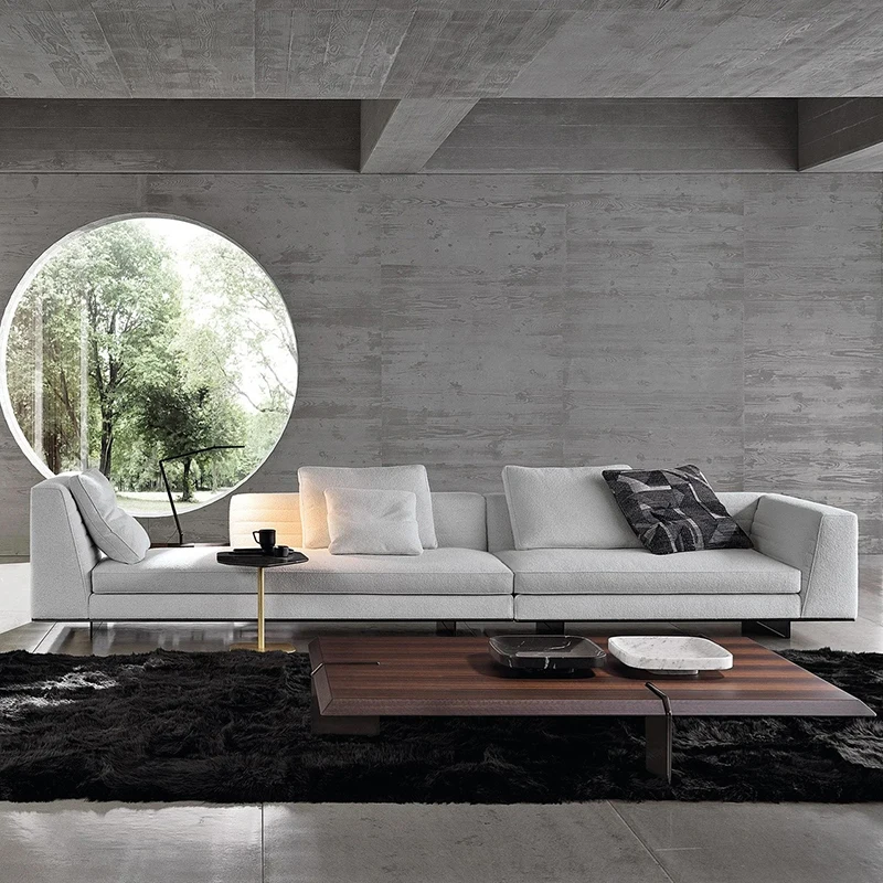 

Fabric sofa villa living room large apartment high-end designer sofa