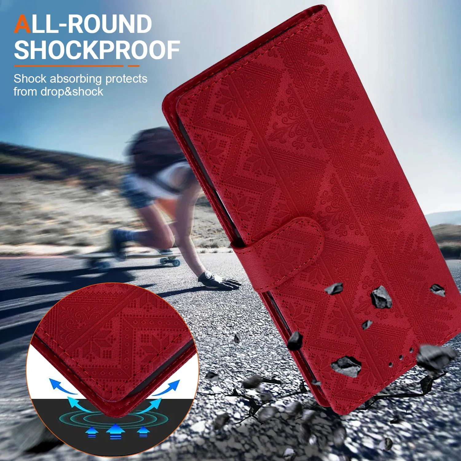 Magnetic Wallet Flip Luxury Leather Phone Case Cover