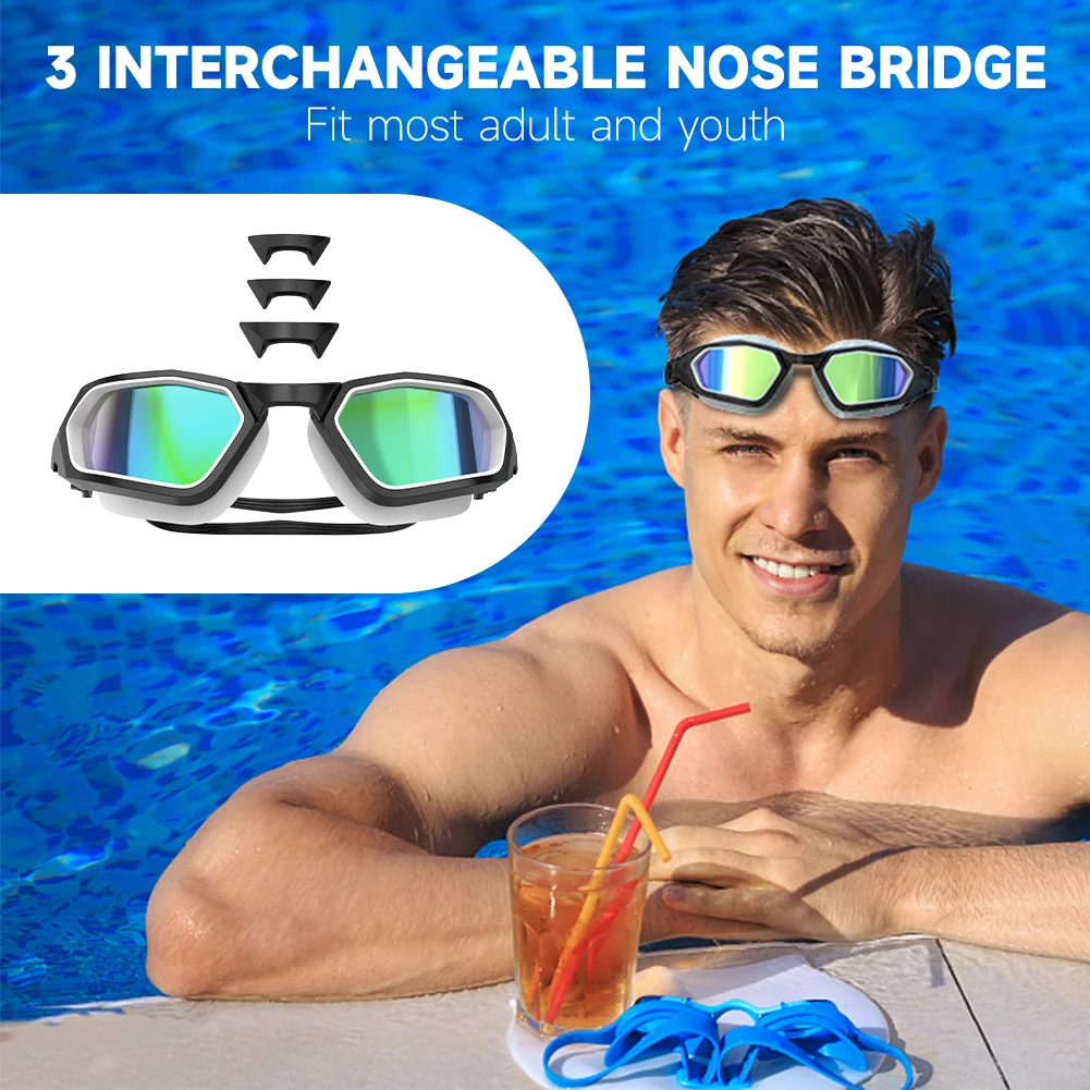 Lunettes De Natation Findway - Anti-Buée, Étanchéité Totale, Confort Grand Angle Pour Compétition