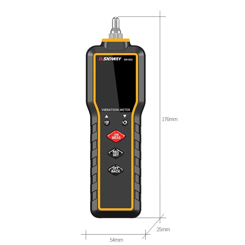 Handheld Vibration Meter Digital Vibration Measuring Tool Vibration Instrument SW-65A 2