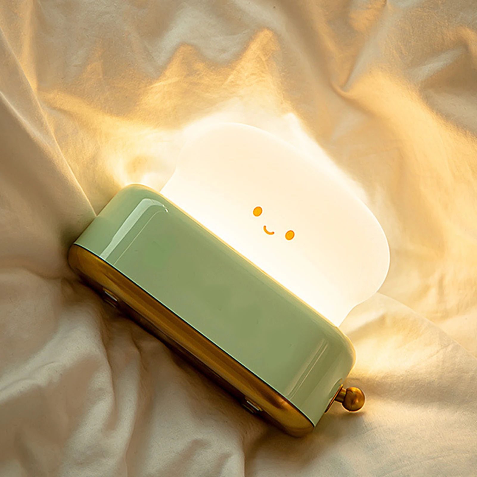 Creative Toast Bread Led Night Light Usb Rechargeable Timing Led Cute