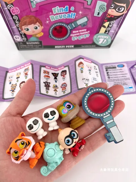 Disney Doorables Series 7 UP Inside Out Beauty And The Beast Jungle Book Frozen Incredibles Princess And Frog Toys Kids Gifts 4