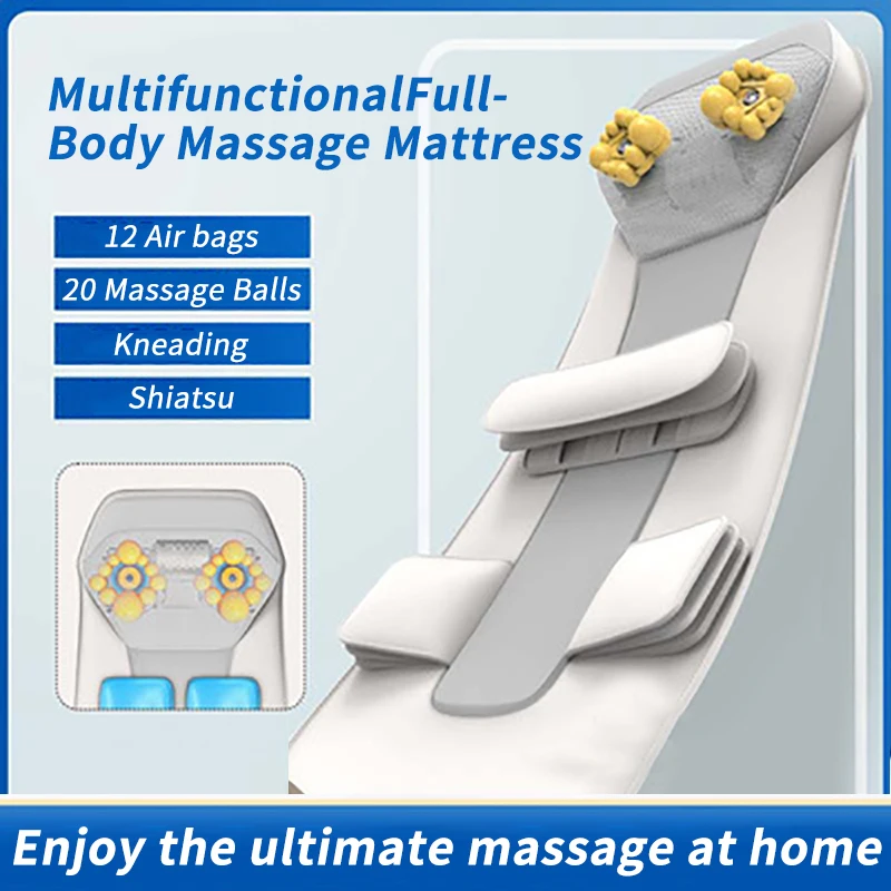 Heated Full Body Massage Mat with Vibration and Remote