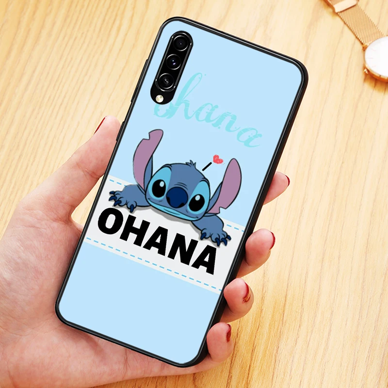 Disney OHANA Stitch Cute Phone Case For Samsung Galaxy A90 A80 A70
