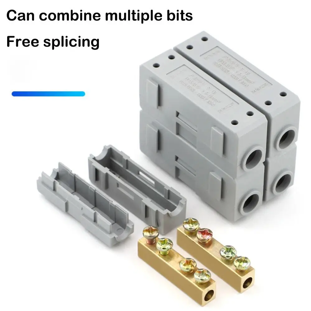 Brass High Power Electrical Cable Splice Splitter Connector