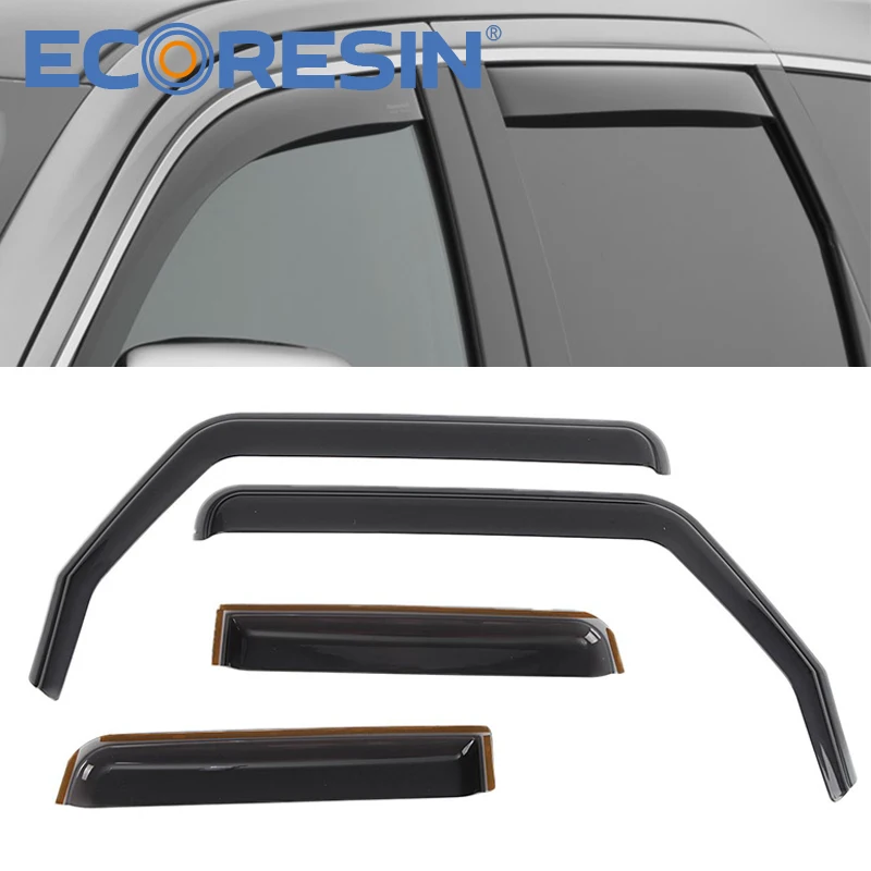 Side Window Visor Shades Rain Guard Deflector For Wrangler JK JL JT Herdsman Gladiator 2007-2 And 4 Doors Modify Part