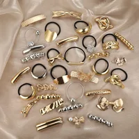 Hot Korean Fashion Metal Irregular Double-Layer Hair Bands Rope Women Headband Elastic Hairband Ponytail Holder Hair Accessories - Image 6