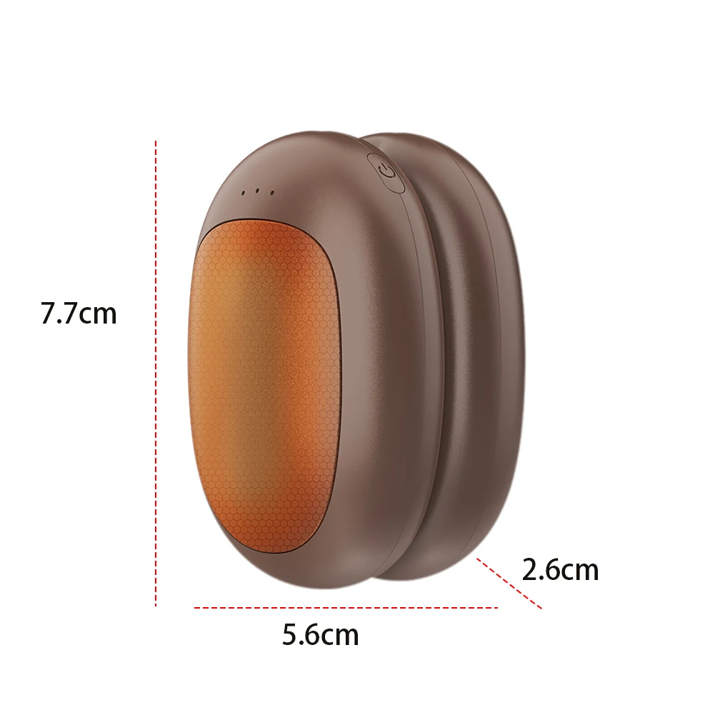 Magnetic Double-Sided Heating Hand Warmers USB Rechargeable Winter Mini Diy Hand Warmer Electric Heater Pocket Warmer Winter 6