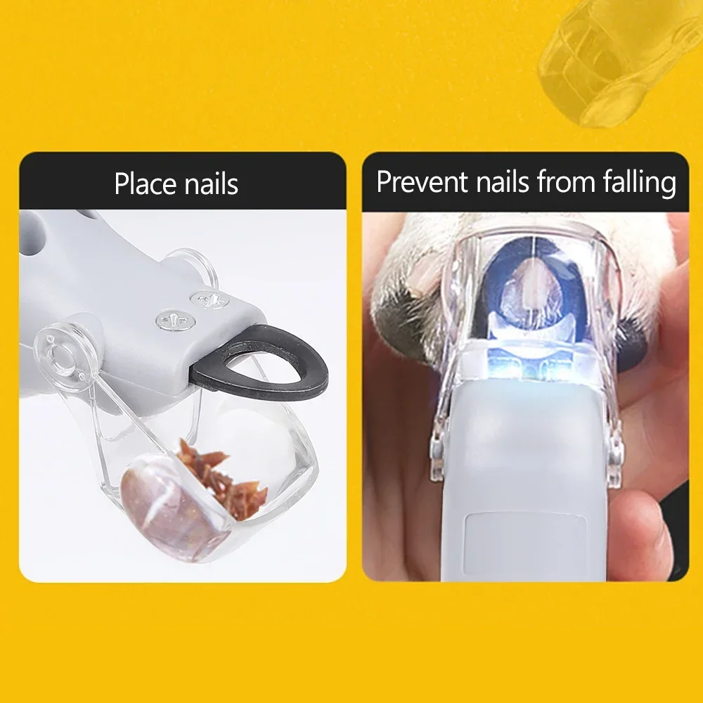Professional Pet Nail Clipper Scissors Pet Dog Cat Nail Toe Claw Clippers Scissor LED Light Nail Trimmer for Animals Pet Supplie 4