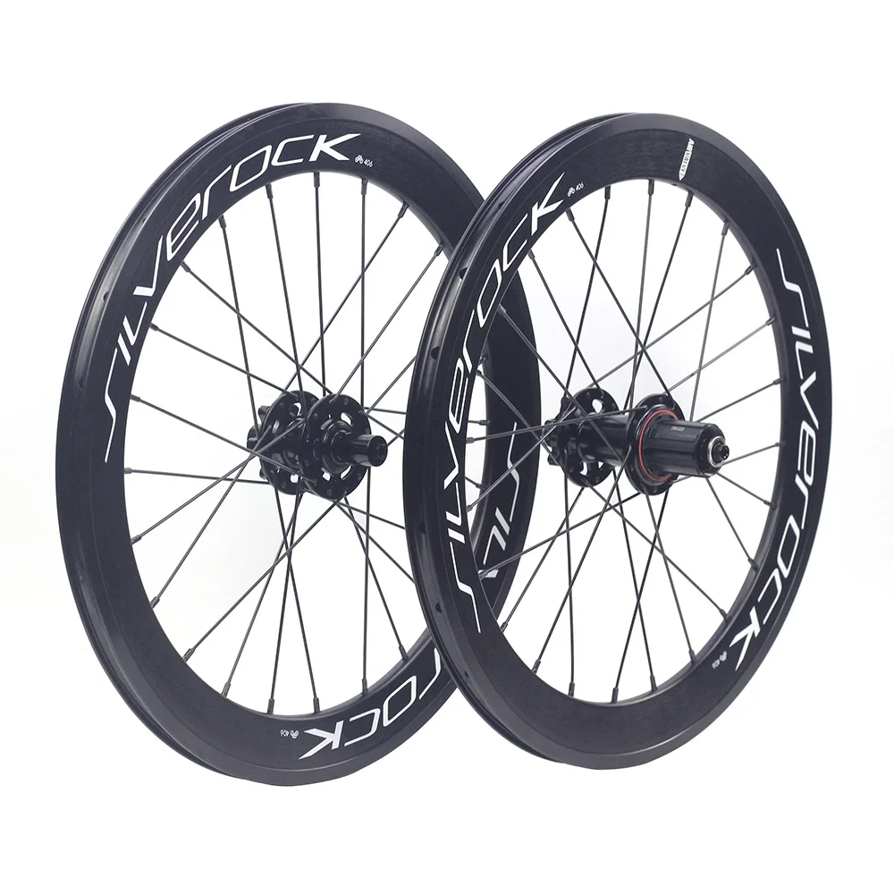 SILVEROCK SR42 Leichtmetallfelgen 20" 406 Scheibenbremse 20 Zoll Aero High Profile für Birdy Faltrad Drahtreifen Lärm Fahrradradsatz – Detail 7