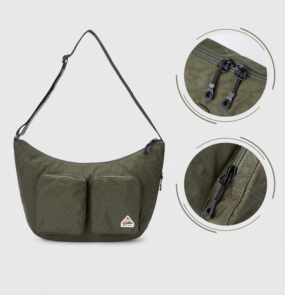 MOYYI Stilvolle Herren-Umhängetasche, große 15-Zoll-Laptop-Umhängetasche, leichte Sport-Reise-Umhängetasche, Design mit mehreren Taschen – Detail 11