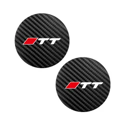 Premium Leather Car Coaster Set - Anti - Slip Water Cup Pads (TT Logo)